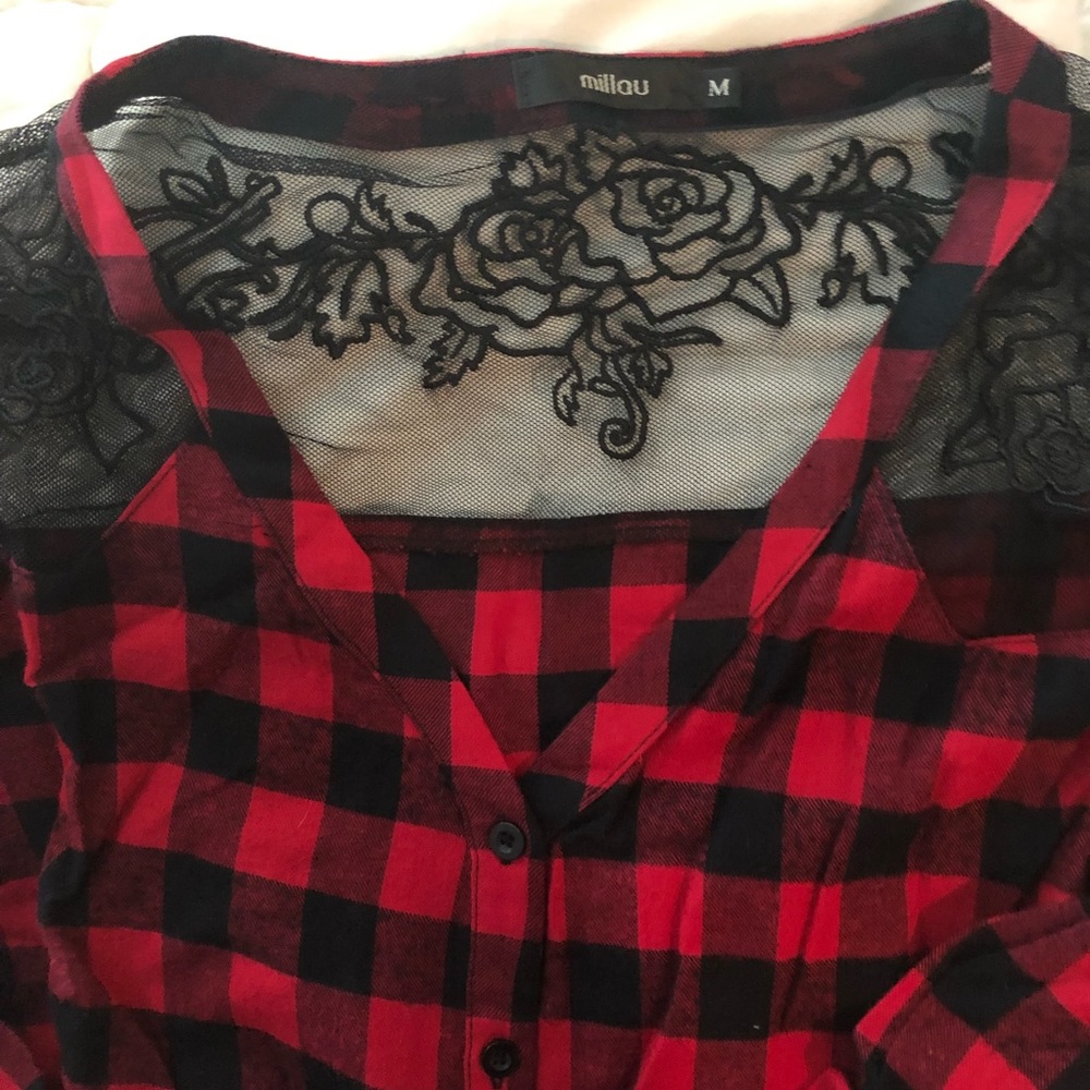 Lace flannel - Picture 3 of 3